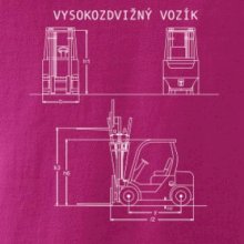 Vysokozdvižný vozík nákres