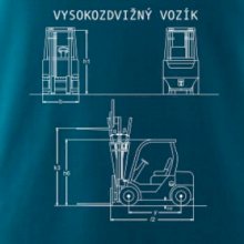 Vysokozdvižný vozík nákres