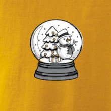 Sněhová koule se sněhulákem