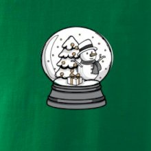 Sněhová koule se sněhulákem