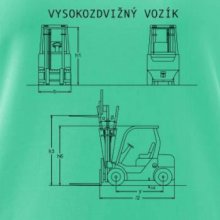 Vysokozdvižný vozík nákres