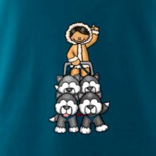 Psí spřežení animované