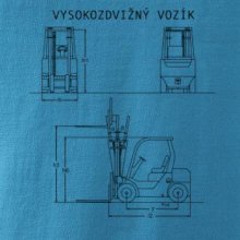 Vysokozdvižný vozík nákres
