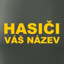 Hasiči - žlutý nápis - váš název sboru