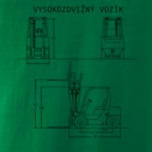 Vysokozdvižný vozík nákres