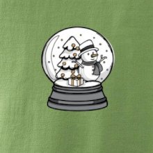 Sněhová koule se sněhulákem