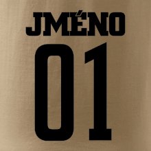 Fotbalový dres - vlastní jméno a číslo