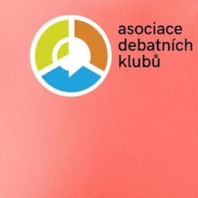 Asociace debatních klubů logo s textem