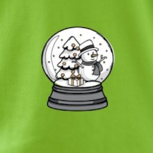 Sněhová koule se sněhulákem