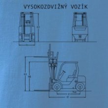 Vysokozdvižný vozík nákres