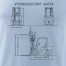 Vysokozdvižný vozík nákres