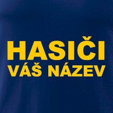 Hasiči - žlutý nápis - váš název sboru
