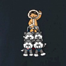 Psí spřežení animované