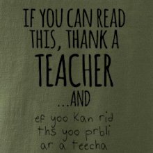 If you can read this - teacher
