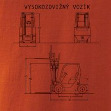 Vysokozdvižný vozík nákres