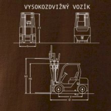 Vysokozdvižný vozík nákres