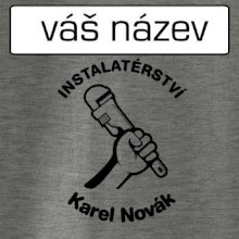 Instalatérství vlastní nápis
