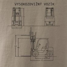 Vysokozdvižný vozík nákres