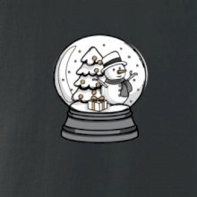 Sněhová koule se sněhulákem