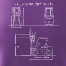 Vysokozdvižný vozík nákres