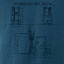 Vysokozdvižný vozík nákres