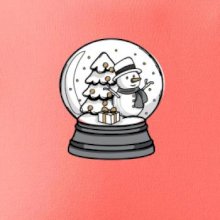 Sněhová koule se sněhulákem