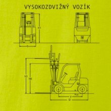 Vysokozdvižný vozík nákres