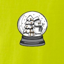 Sněhová koule se sněhulákem