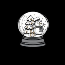 Sněhová koule se sněhulákem