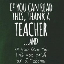 If you can read this - teacher