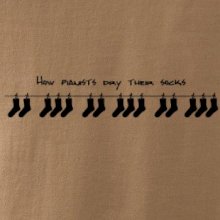 How pianists dry their socks How pianists dry their socks