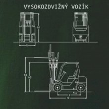 Vysokozdvižný vozík nákres