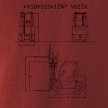 Vysokozdvižný vozík nákres