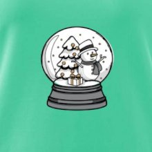 Sněhová koule se sněhulákem