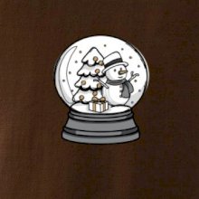 Sněhová koule se sněhulákem