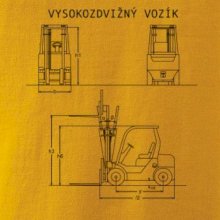 Vysokozdvižný vozík nákres