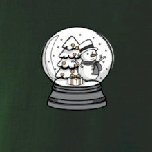 Sněhová koule se sněhulákem