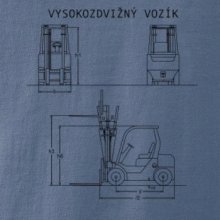 Vysokozdvižný vozík nákres