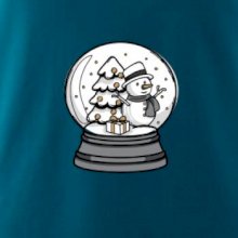 Sněhová koule se sněhulákem