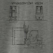 Vysokozdvižný vozík nákres