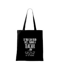 If you can read this - teacher