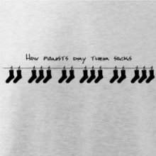 How pianists dry their socks How pianists dry their socks