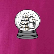 Sněhová koule se sněhulákem