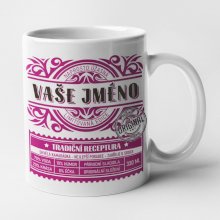 Hrnek - Vaše jméno - fialový