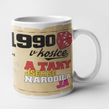 Hrnek - 1990 v kostce pro ženu Hrnek - 1990 v kostce pro ženu