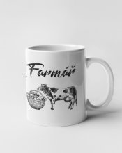 Hrnek - Farmář černobílý Hrnek - Farmář černobílý