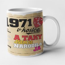 Hrnek - 1971 v kostce pro ženu