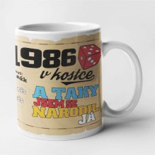 Hrnek - 1986 v kostce pro muže