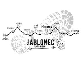 Hrnek - profil kopců - Jablonec Hrnek - profil kopců - Jablonec