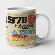 Hrnek - 1978 v kostce pro muže Hrnek - 1978 v kostce pro muže